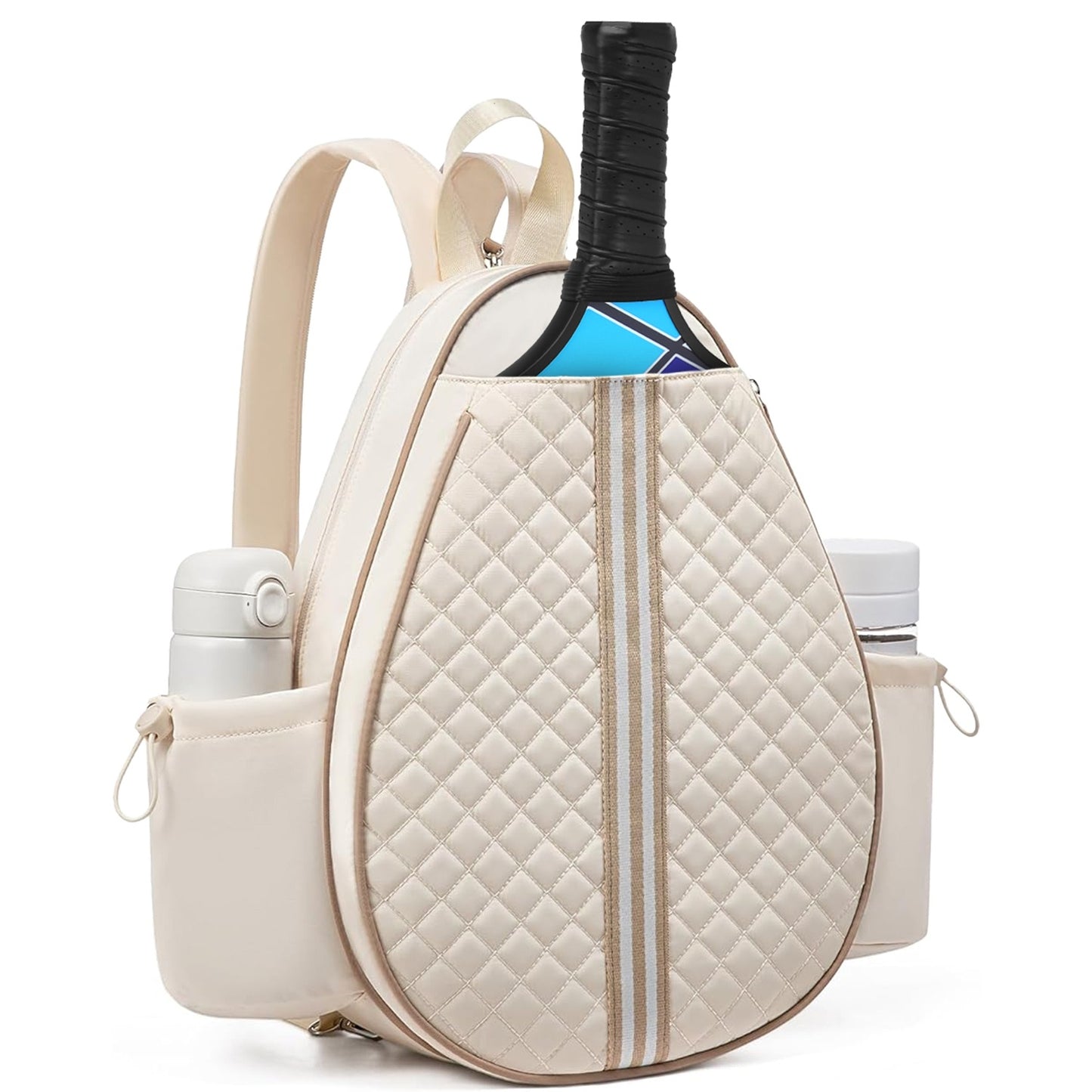 2 Color Options -- Pickleball Sling Bag For Men Women Waterproof Badminton Tennis Backpack With Wet Pocket Hidden Fence Hook Machine Washable